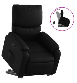 Fauteuil inclinable Noir Similicuir