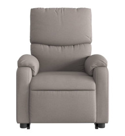 Fauteuil inclinable de massage Taupe Tissu