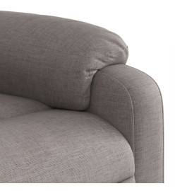 Fauteuil inclinable de massage Taupe Tissu