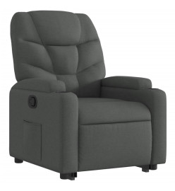 Fauteuil inclinable Gris foncé Tissu