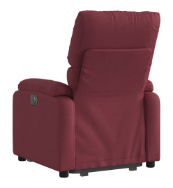 Fauteuil inclinable rouge bordeaux tissu