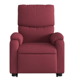 Fauteuil inclinable rouge bordeaux tissu