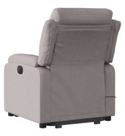 Fauteuil inclinable de massage Taupe Tissu