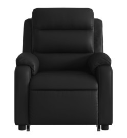 Fauteuil inclinable électrique noir similicuir