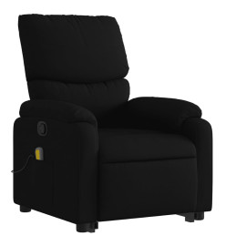 Fauteuil de massage inclinable Noir Tissu