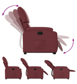 Fauteuil inclinable Rouge bordeaux Similicuir