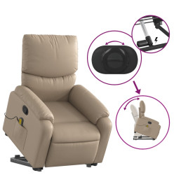 Fauteuil inclinable de massage Cappuccino Similicuir