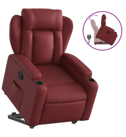 Fauteuil inclinable Rouge bordeaux Similicuir