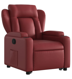 Fauteuil inclinable Rouge bordeaux Similicuir