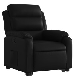 Fauteuil inclinable Noir Similicuir