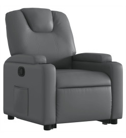 Fauteuil inclinable Gris Similicuir