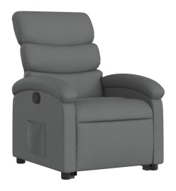 Fauteuil inclinable Gris foncé Tissu