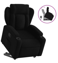 Fauteuil inclinable noir tissu