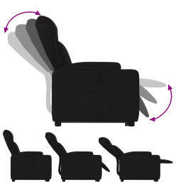 Fauteuil inclinable noir tissu