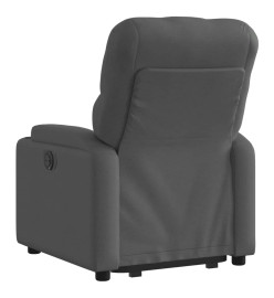 Fauteuil inclinable électrique gris foncé tissu