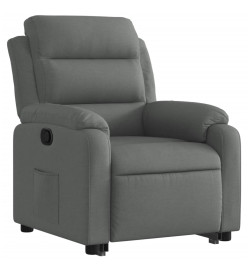 Fauteuil inclinable Gris foncé Tissu