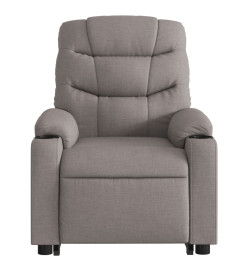 Fauteuil inclinable de massage Taupe Tissu