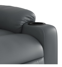 Fauteuil inclinable de massage Gris Similicuir