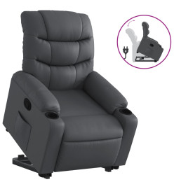 Fauteuil inclinable Gris Similicuir