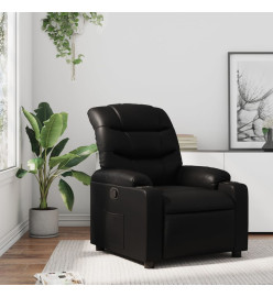 Fauteuil inclinable Noir Similicuir