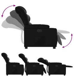 Fauteuil inclinable Noir Similicuir