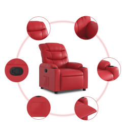 Fauteuil inclinable Rouge Similicuir