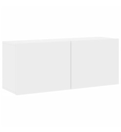 Armoires murales TV 5 pcs blanc bois d'ingénierie