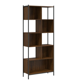 Bibliothèque chêne marron 72x28x172 cm bois d'ingénierie