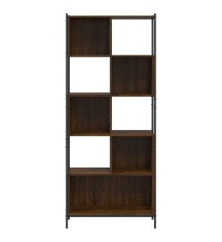 Bibliothèque chêne marron 72x28x172 cm bois d'ingénierie