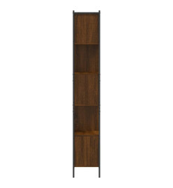 Bibliothèque chêne marron 72x28x172 cm bois d'ingénierie