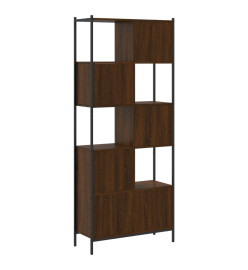 Bibliothèque chêne marron 72x28x172 cm bois d'ingénierie