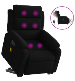 Fauteuil inclinable de massage électrique noir velours