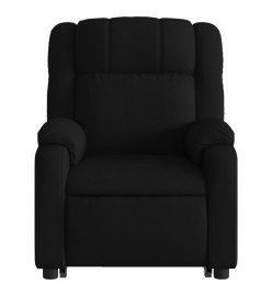 Fauteuil de massage inclinable Noir Tissu