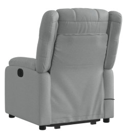 Fauteuil de massage inclinable Gris clair Tissu