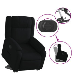 Fauteuil inclinable électrique noir tissu