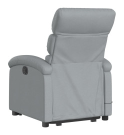 Fauteuil de massage inclinable Gris clair Tissu