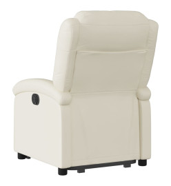 Fauteuil inclinable Crème Similicuir