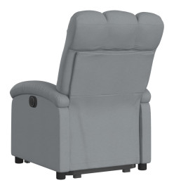 Fauteuil inclinable électrique gris clair tissu