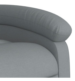 Fauteuil inclinable électrique gris clair tissu