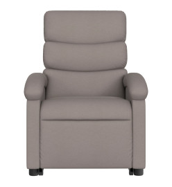 Fauteuil inclinable taupe tissu