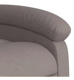 Fauteuil inclinable taupe tissu