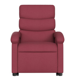 Fauteuil inclinable électrique rouge bordeaux tissu