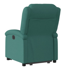 Fauteuil inclinable électrique vert foncé tissu