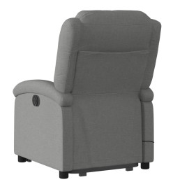 Fauteuil de massage inclinable Gris foncé Tissu