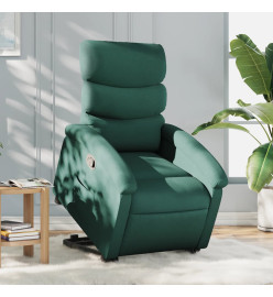 Fauteuil inclinable vert foncé tissu