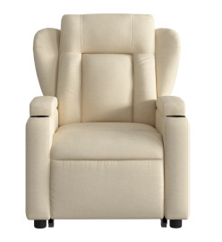 Fauteuil inclinable Crème Tissu