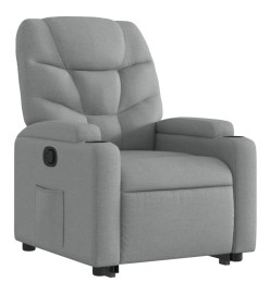 Fauteuil inclinable Gris clair Tissu