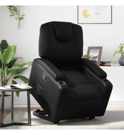 Fauteuil inclinable Noir Similicuir