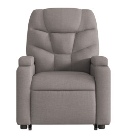 Fauteuil inclinable taupe tissu