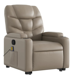 Fauteuil inclinable de massage Cappuccino Similicuir